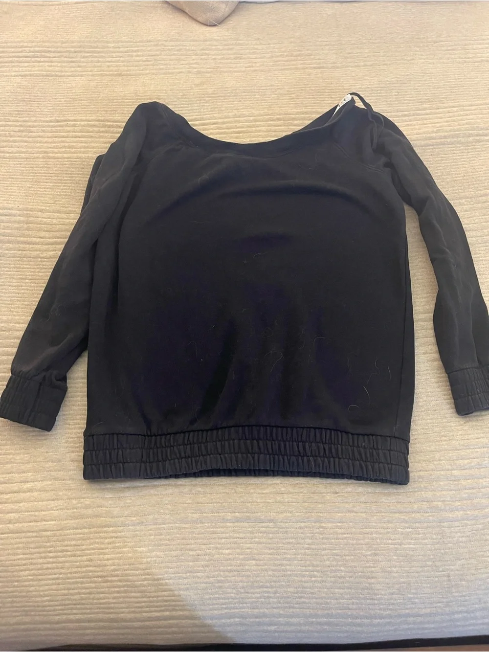 WOMENS NIKE AIR FLEECE LONG CREW TOP OFF SHOULDER SWEATSHIRT SIZE S